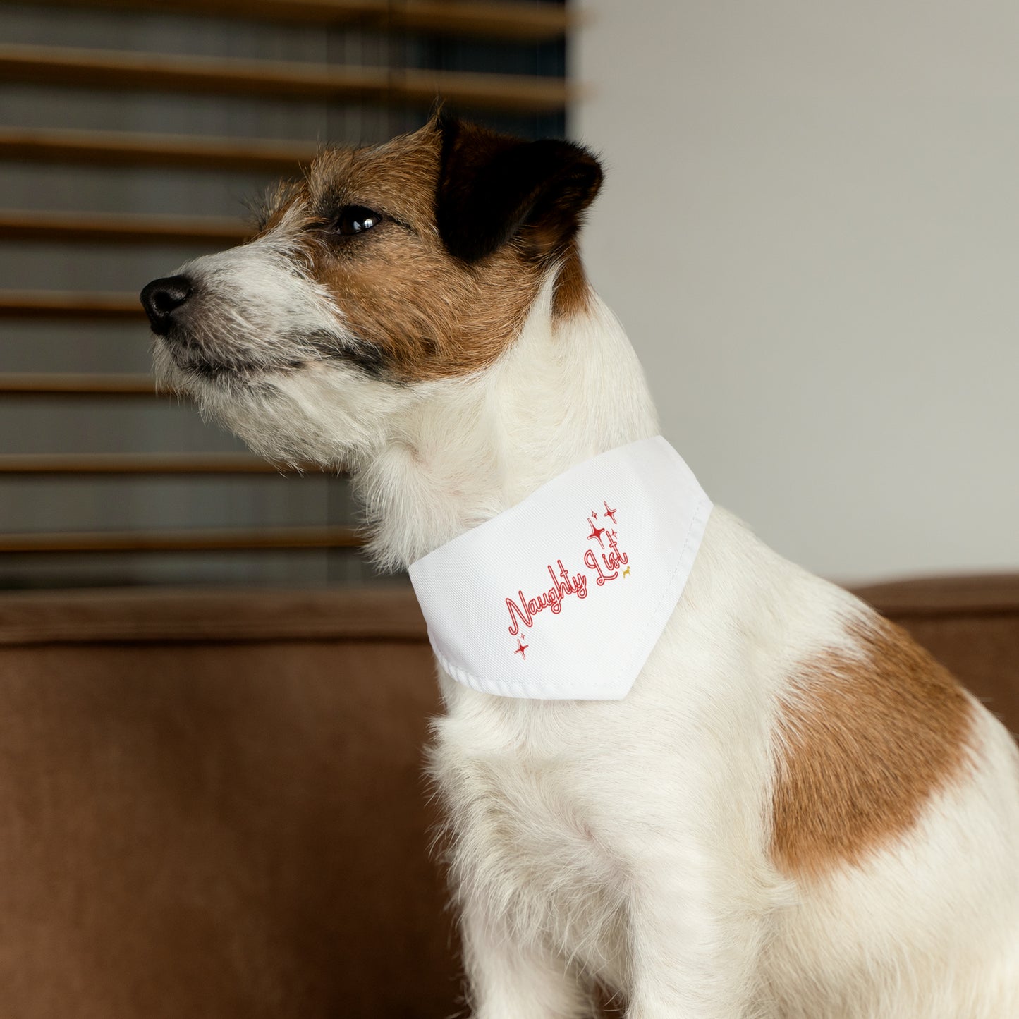 Unleashed Life "Naughty List" Pet Bandana Collar