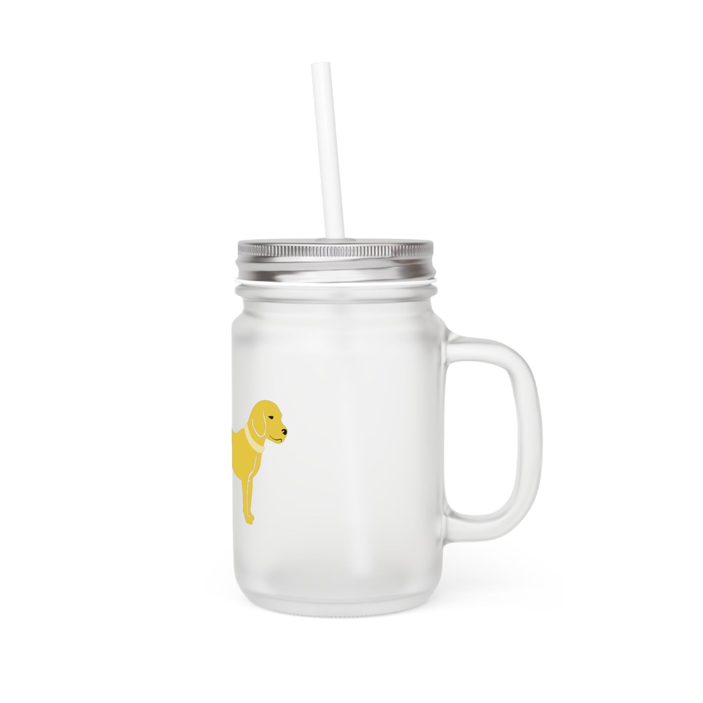 Unleashed Life Little Yellow Dog Mason Jar Cup