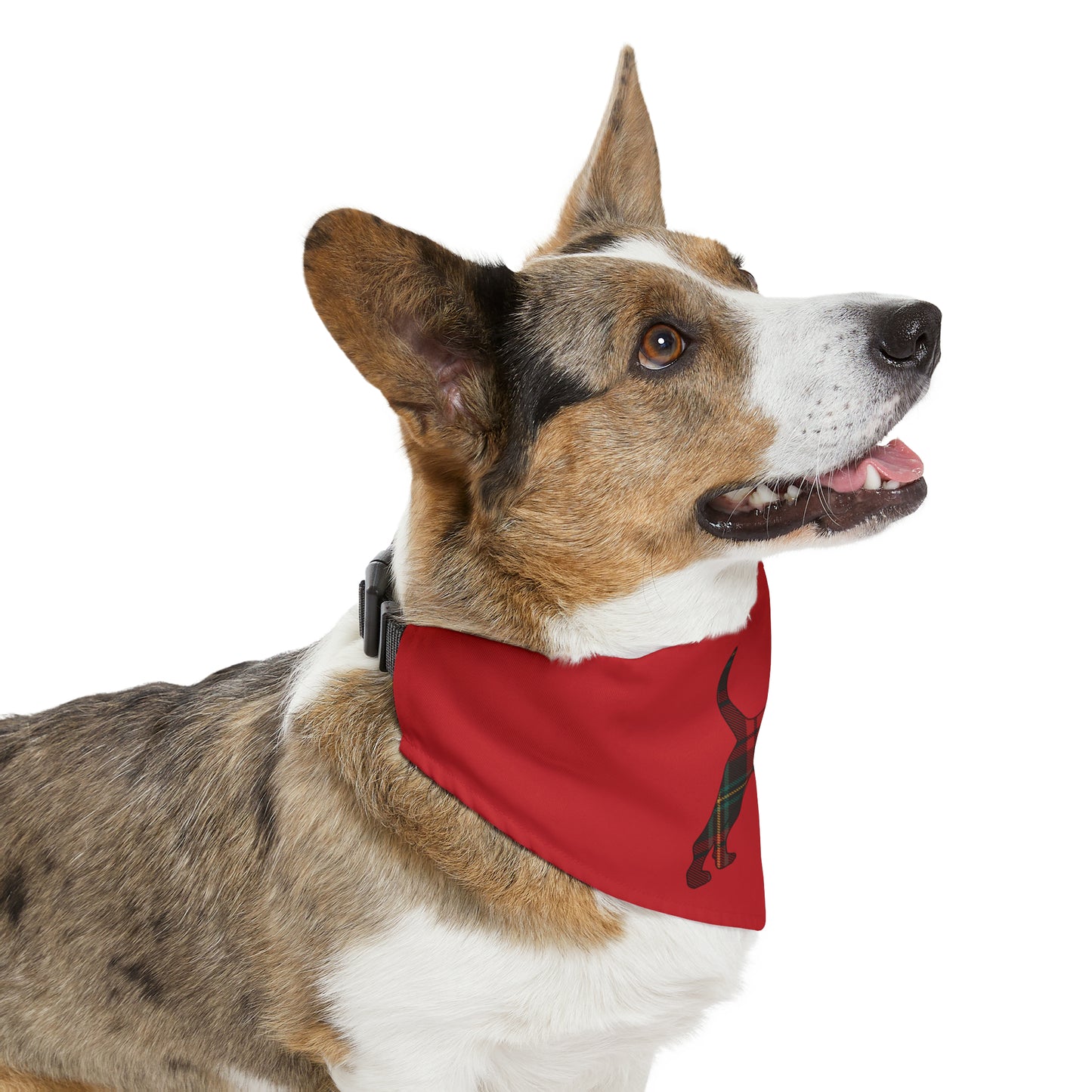 Unleashed Life Holiday Flannel Little Dog Pet Bandana Collar - Red