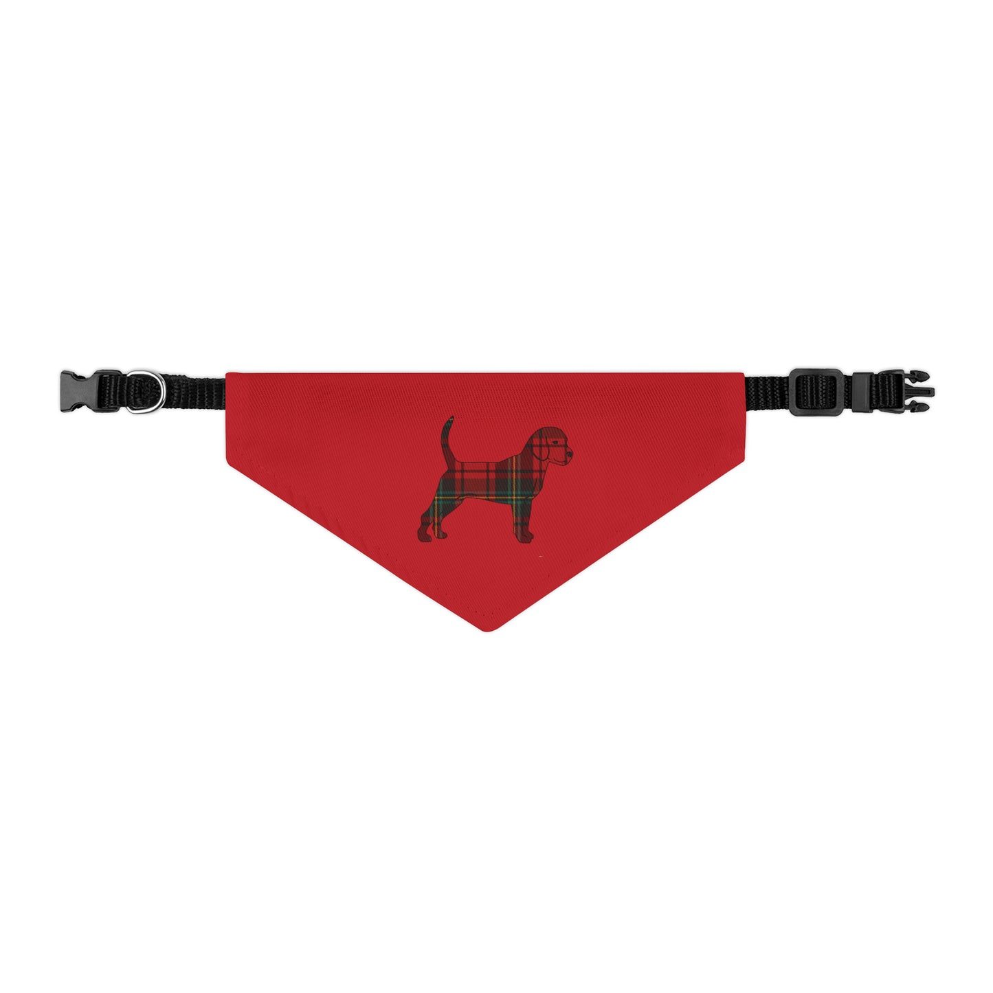 Unleashed Life Holiday Flannel Little Dog Pet Bandana Collar - Red