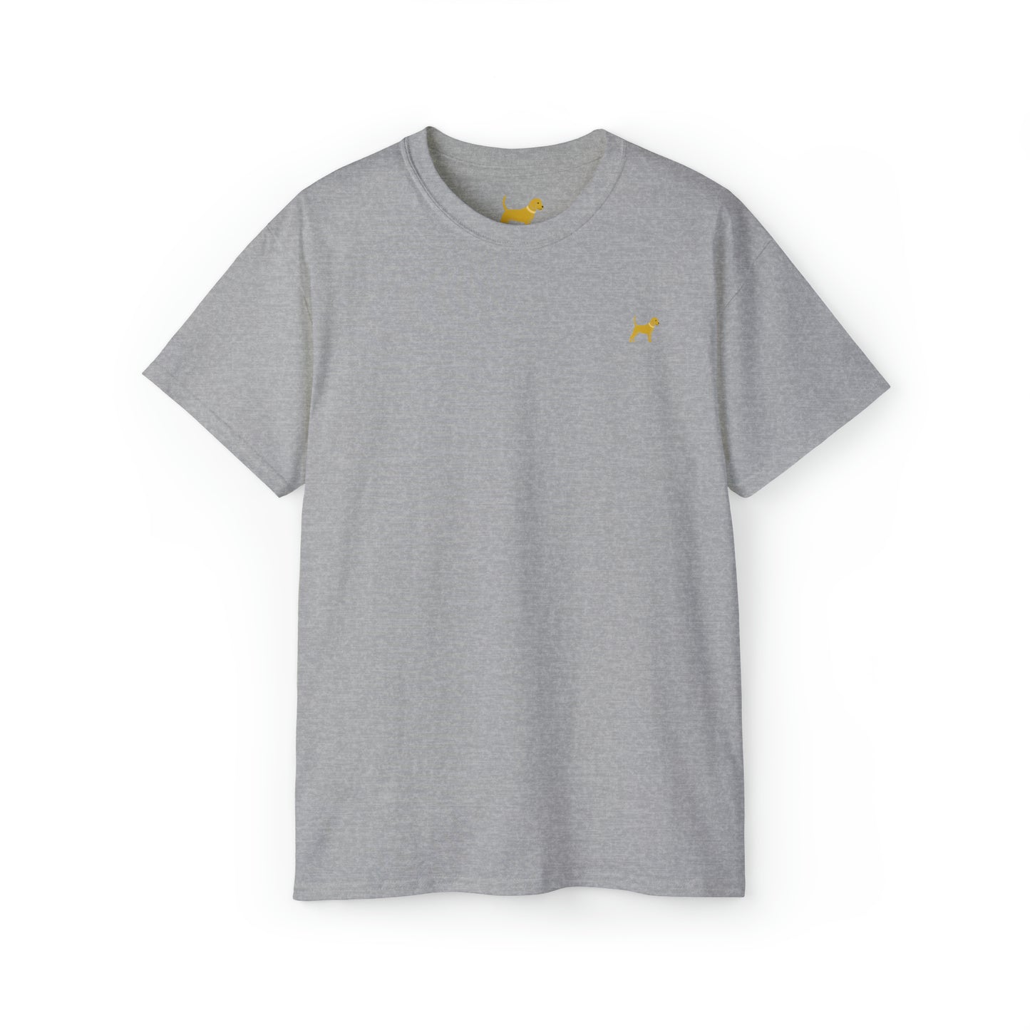 Unleashed Life Little Yellow Dog Cotton Tee with Script