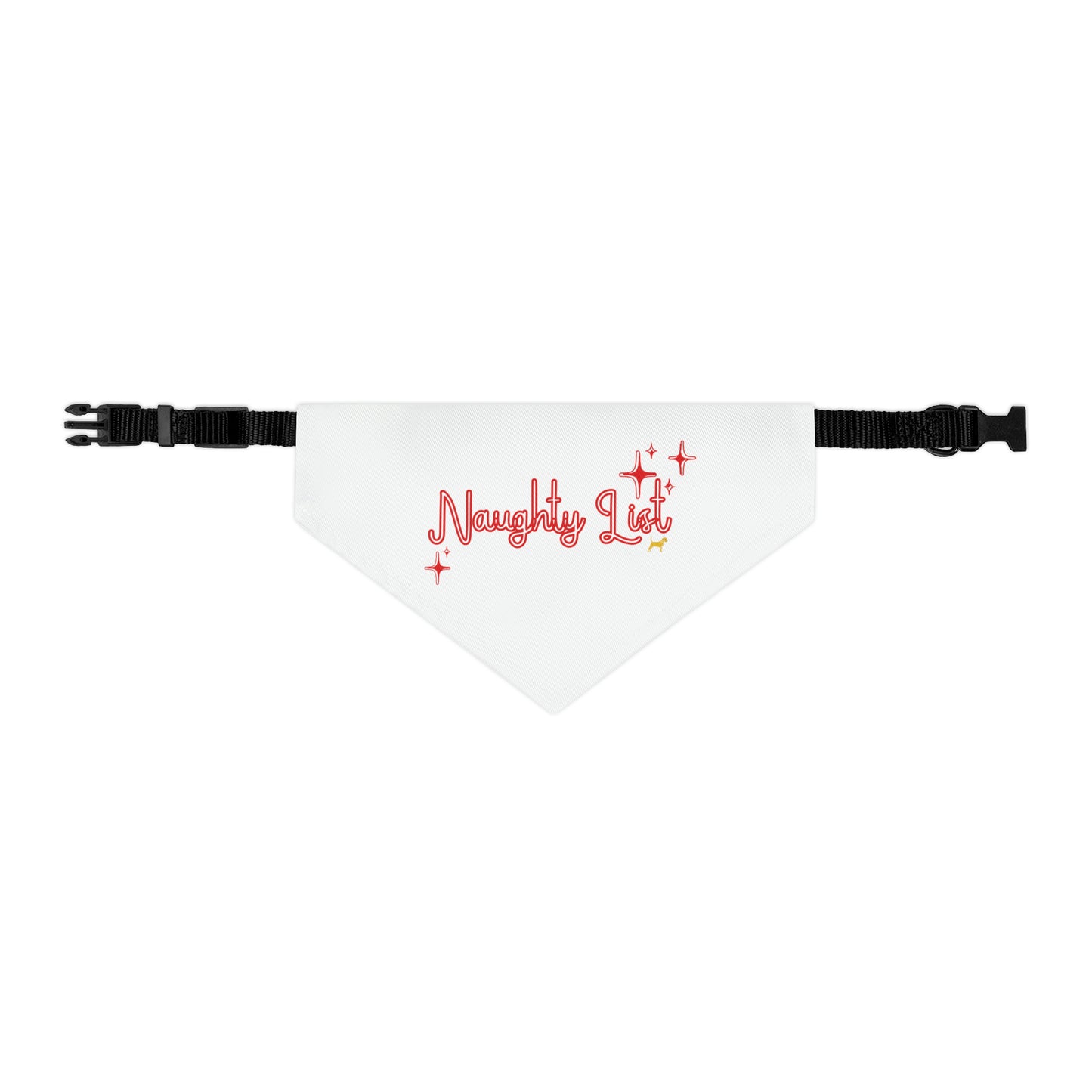 Unleashed Life "Naughty List" Pet Bandana Collar