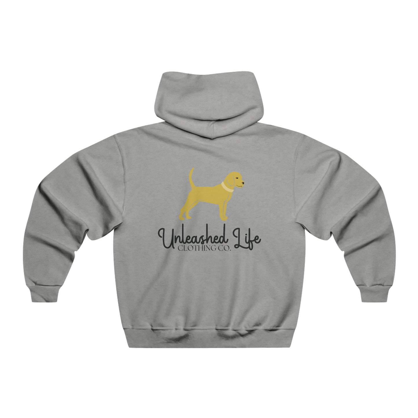 Unleashed Life Little Yellow Dog Hoodie with Script