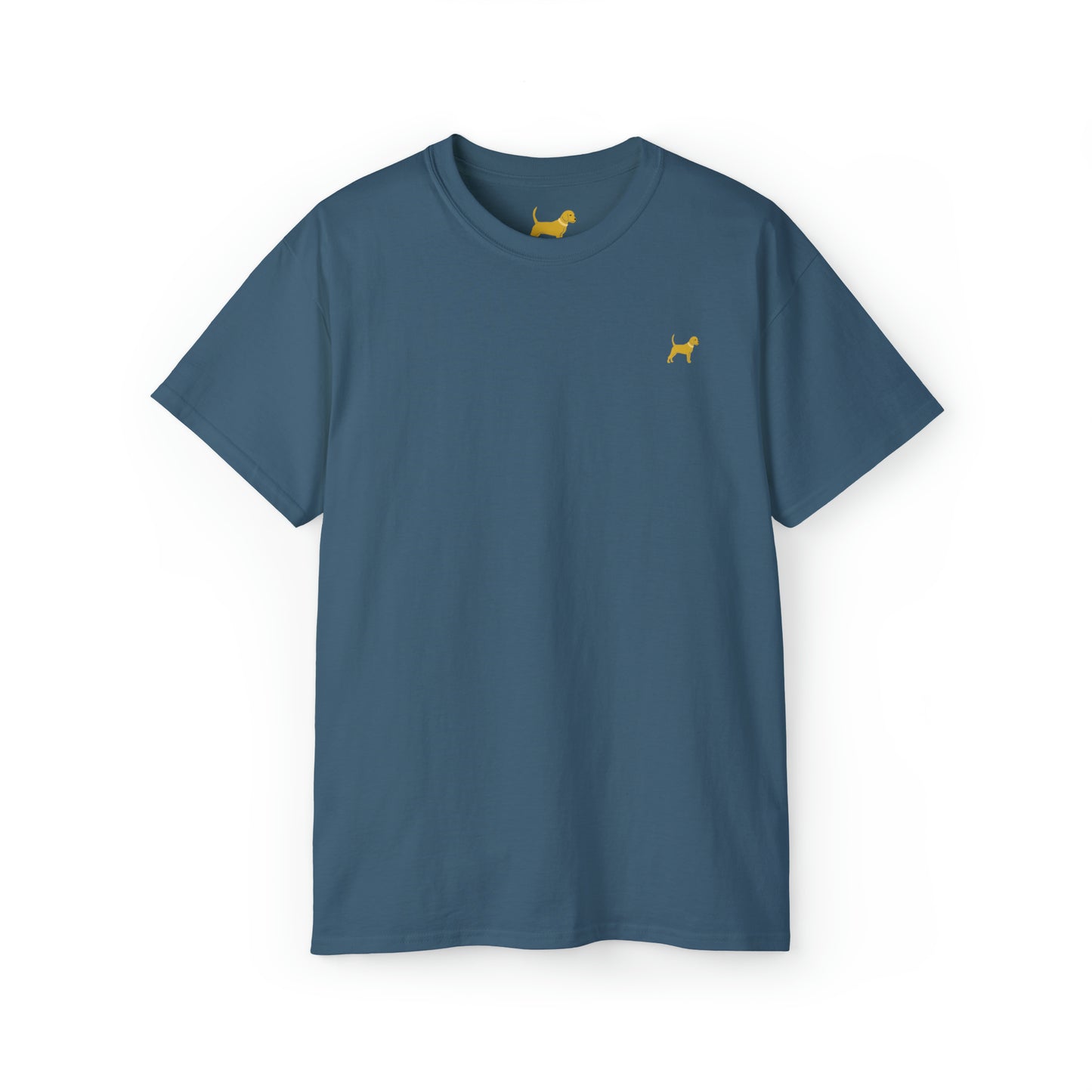 Unleashed Life Little Yellow Dog Cotton Tee with Script