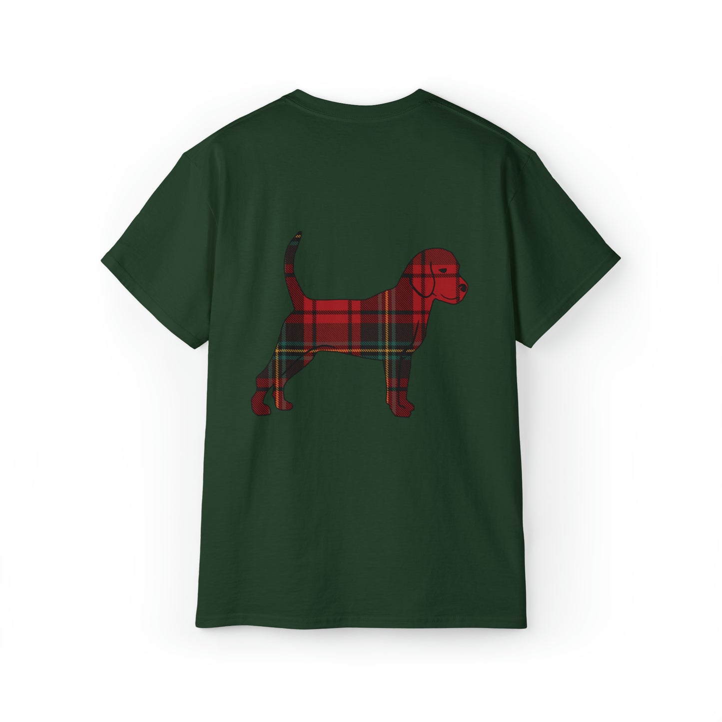 Unleashed Life Holiday Flannel Little Dog Cotton Tee