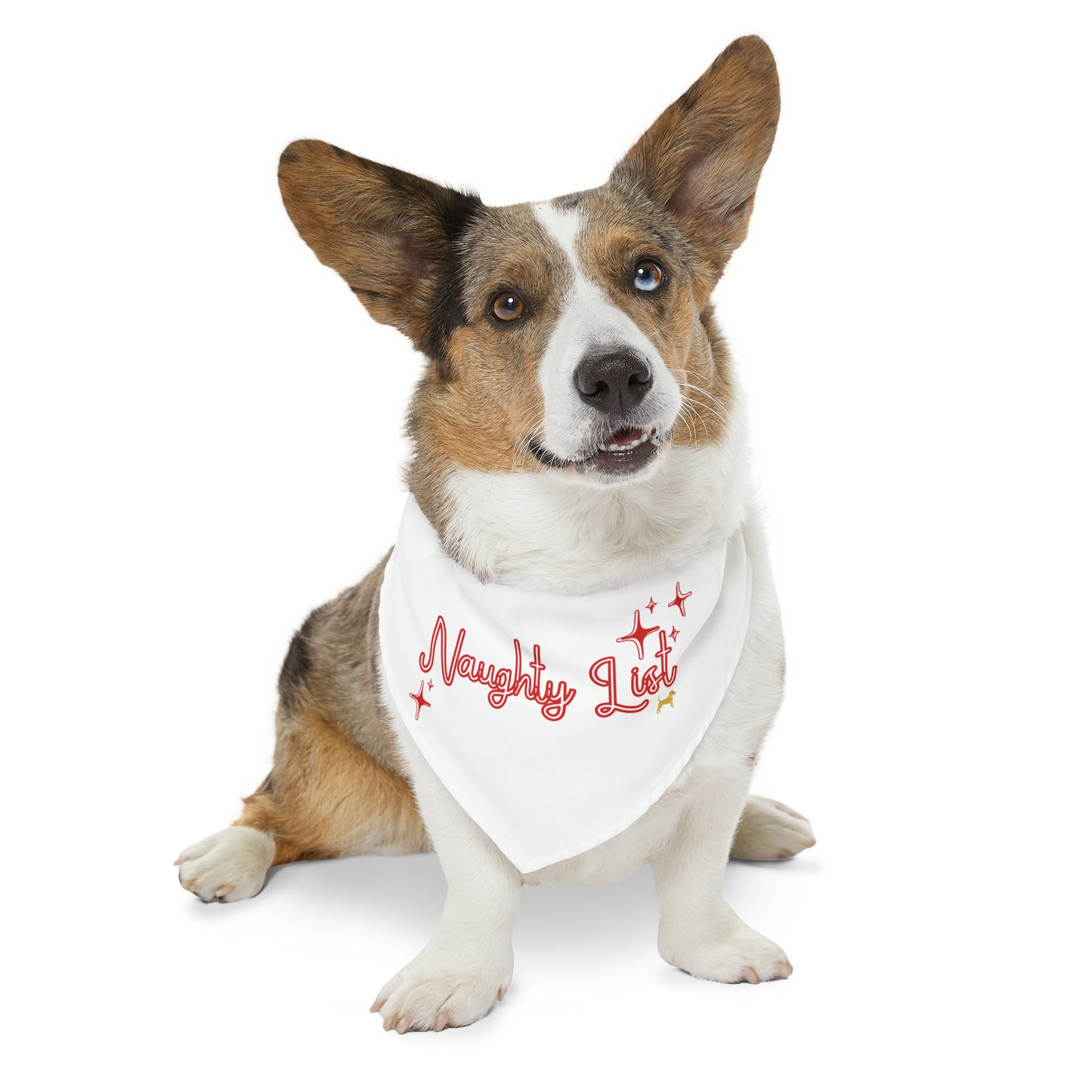 Unleashed Life "Naughty List" Pet Bandana Collar