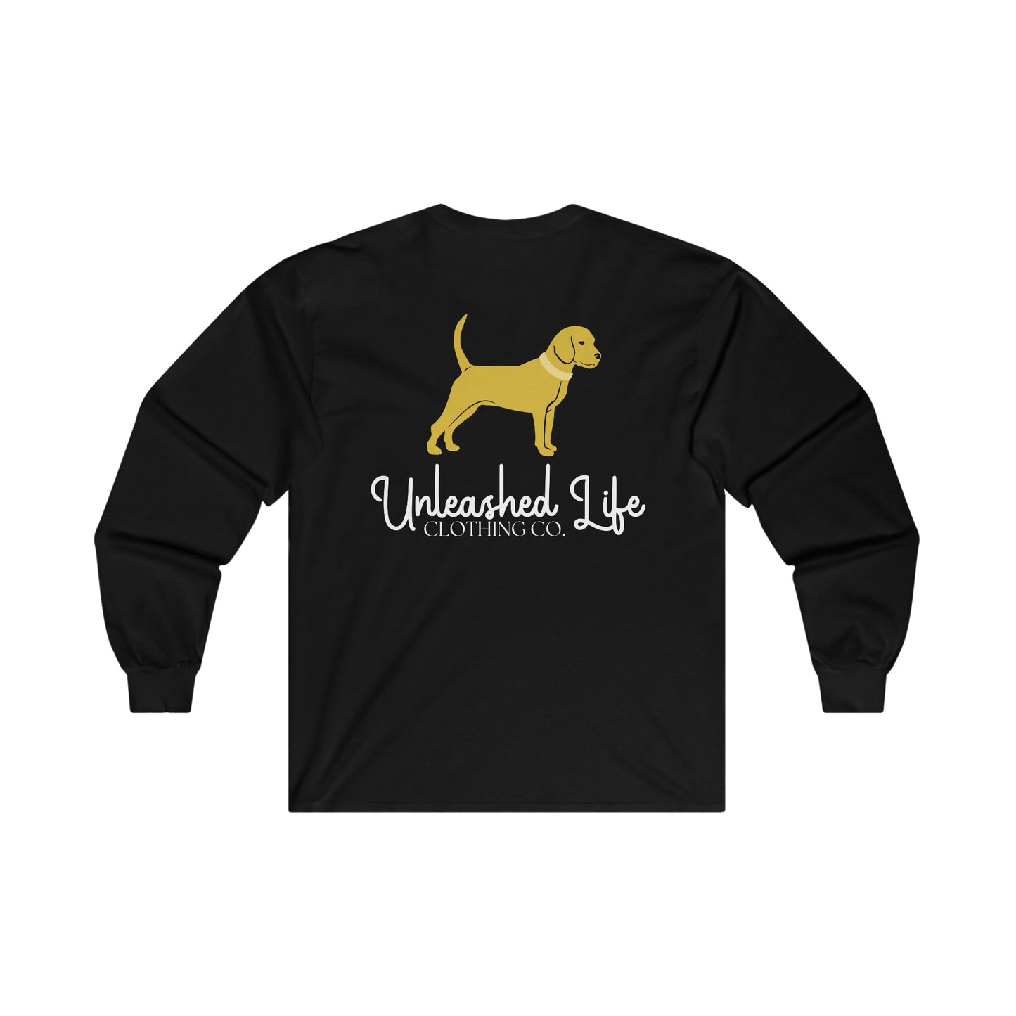 Unleashed Life Little Yellow Dog Long Sleeve with Script