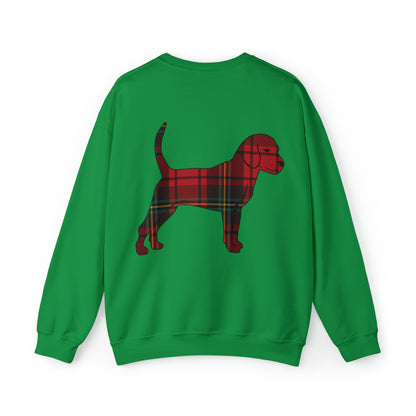 Unleashed Life Holiday Flannel Little Dog Crewneck