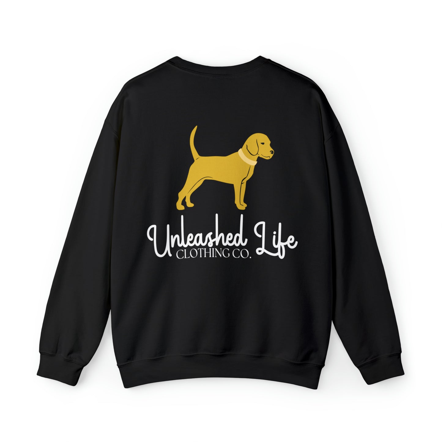 Unleashed Life Little Yellow Dog Crewneck with Script
