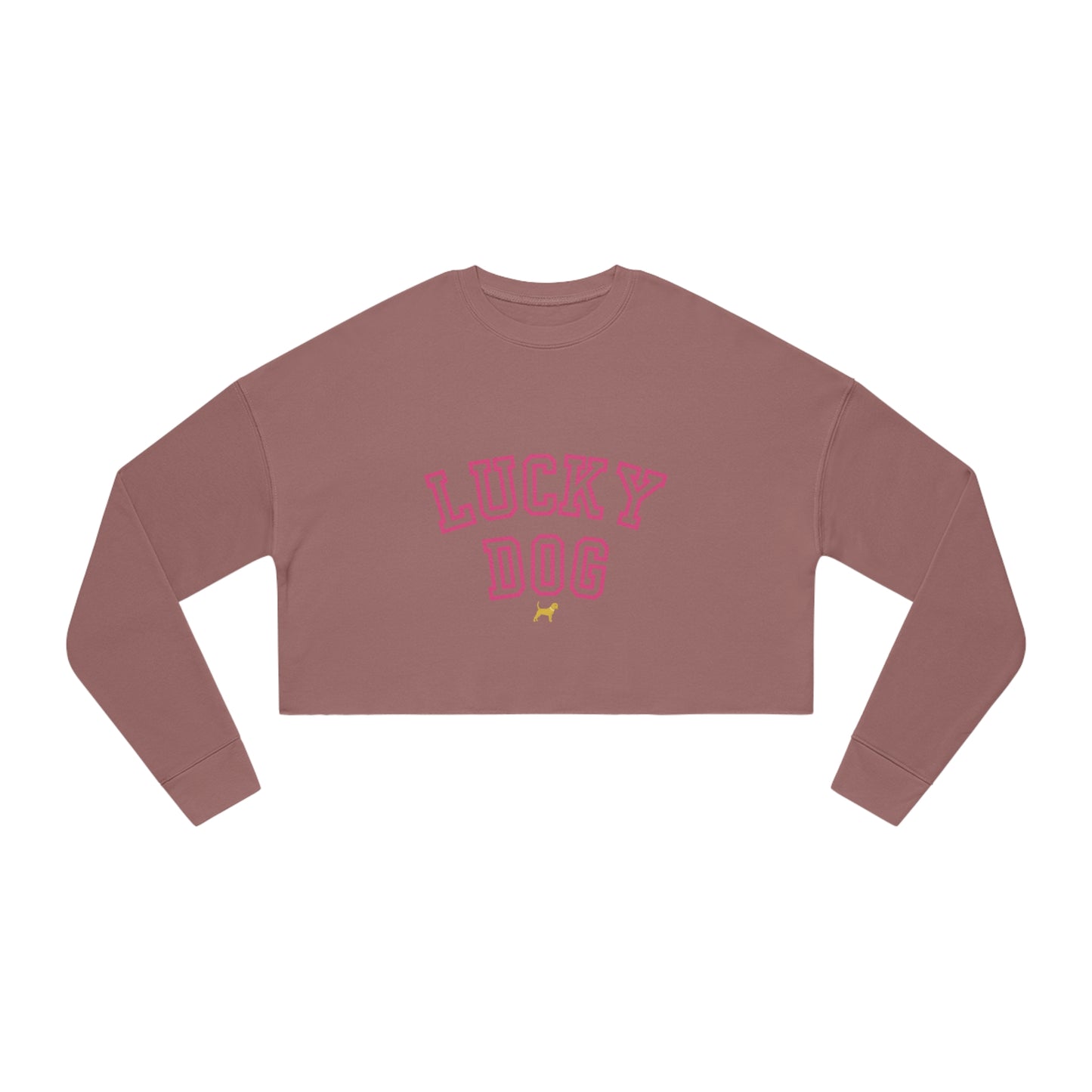 Unleashed Life Lucky Dog Women's Cropped Sweatshirt