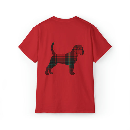 Unleashed Life Holiday Flannel Little Dog Cotton Tee