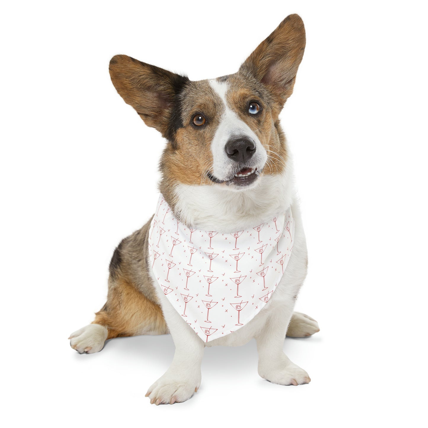 Unleashed Life Dog Martini Patterned Bandana