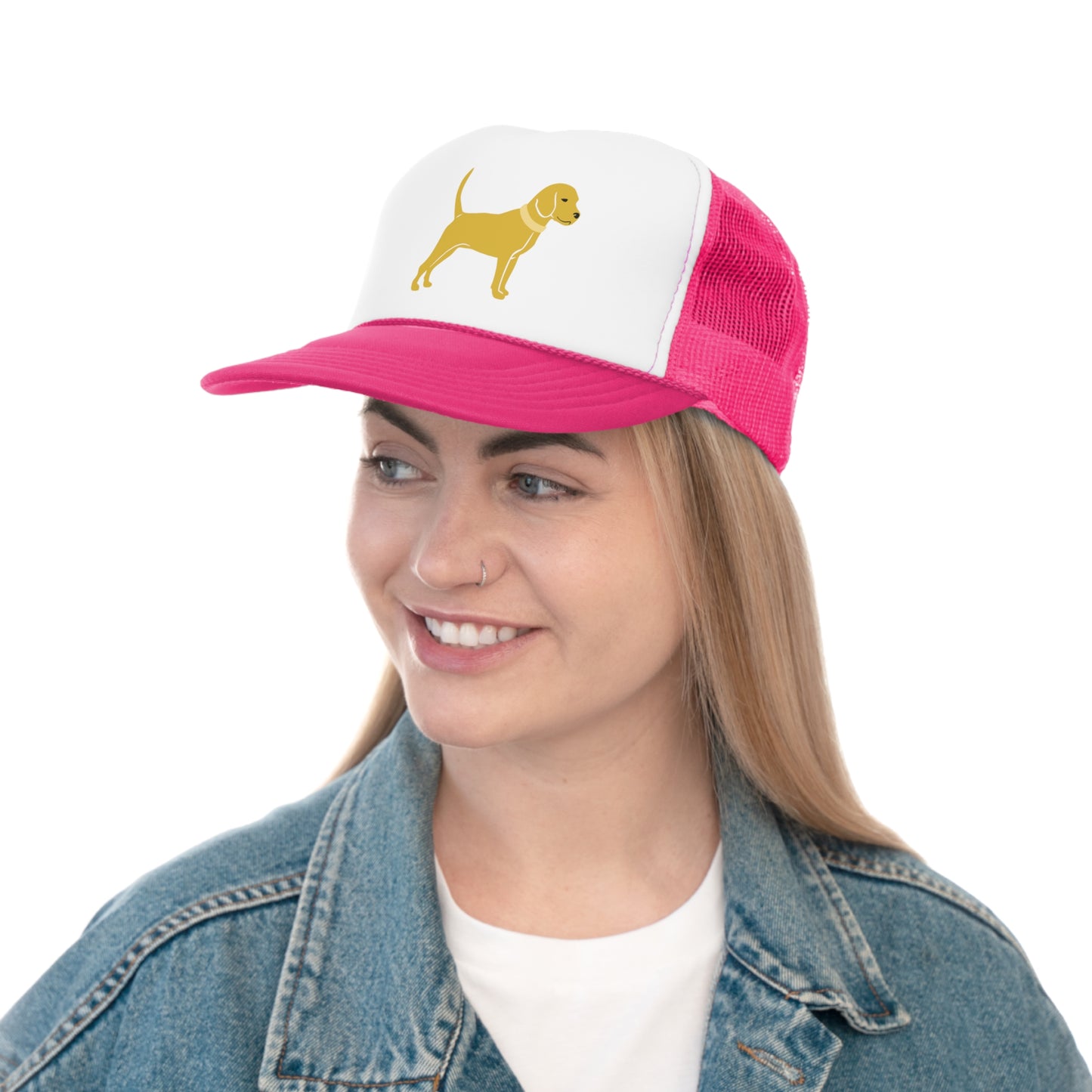 Unleashed Life Little Yellow Dog Trucker Hat