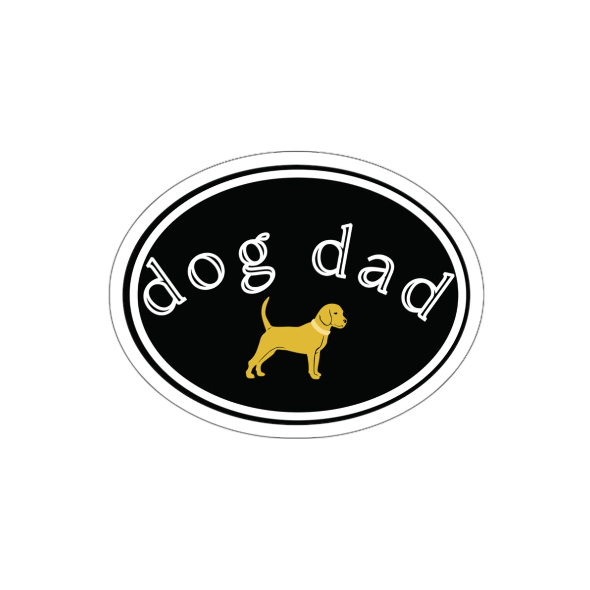 Unleashed Life Dog Dad Sticker