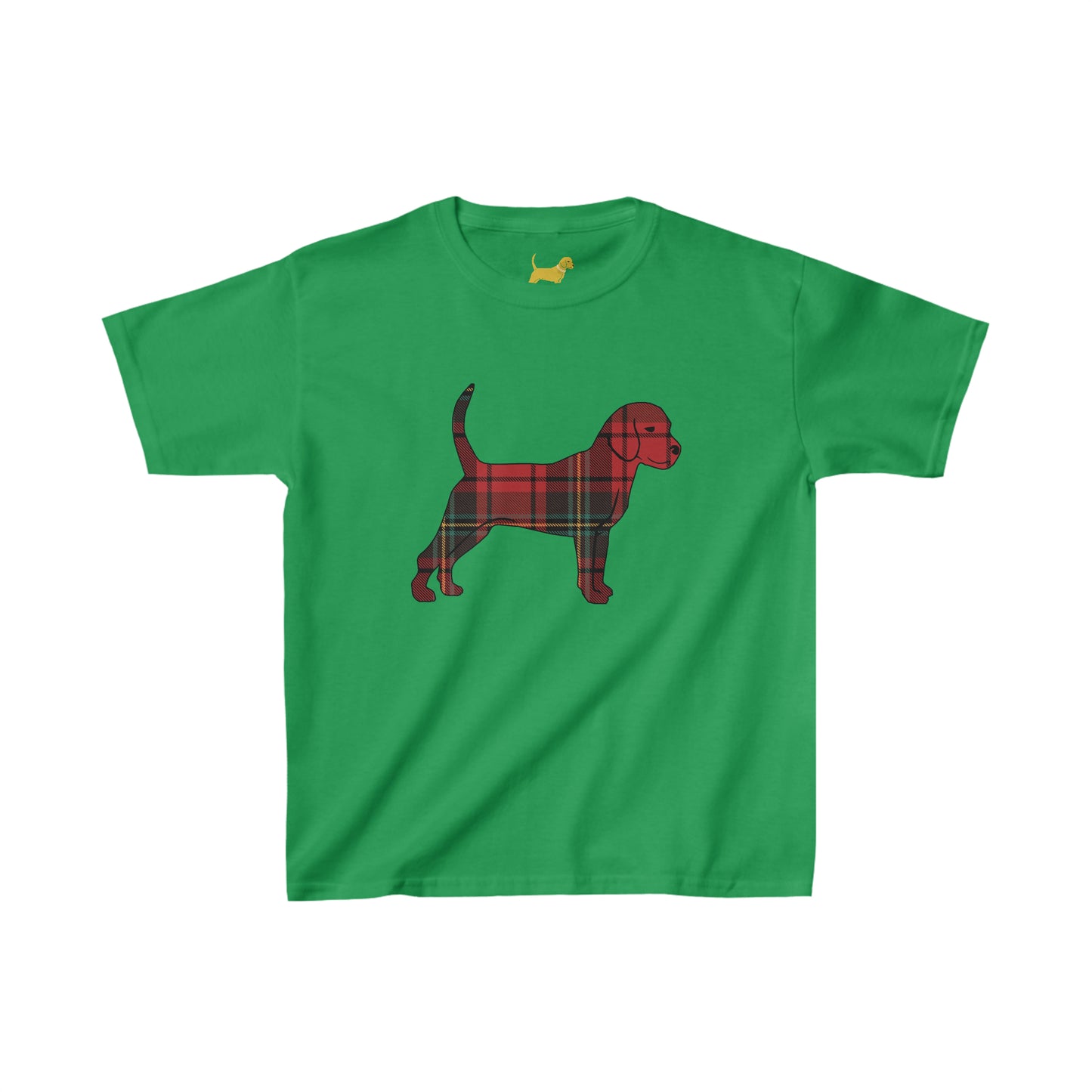Unleashed Life Holiday Flannel Little Dog Kids Tee