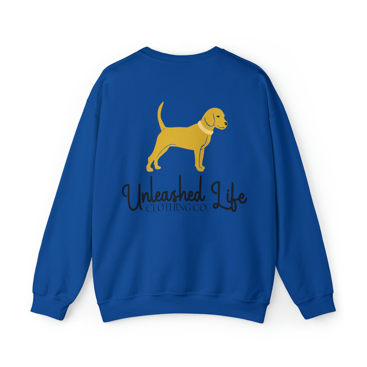 Unleashed Life Little Yellow Dog Crewneck with Script