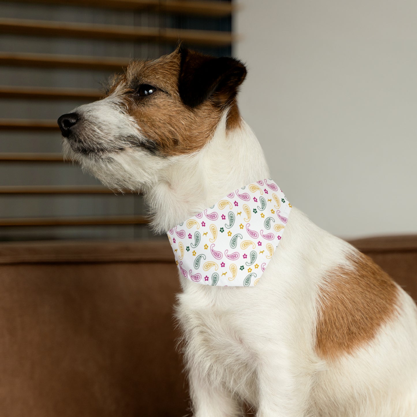 Unleashed Life Paisley Patterned Bandana Collar