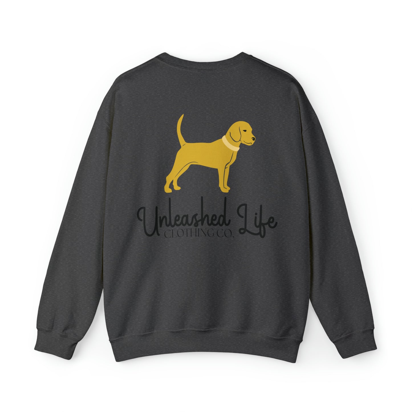 Unleashed Life Little Yellow Dog Crewneck with Script