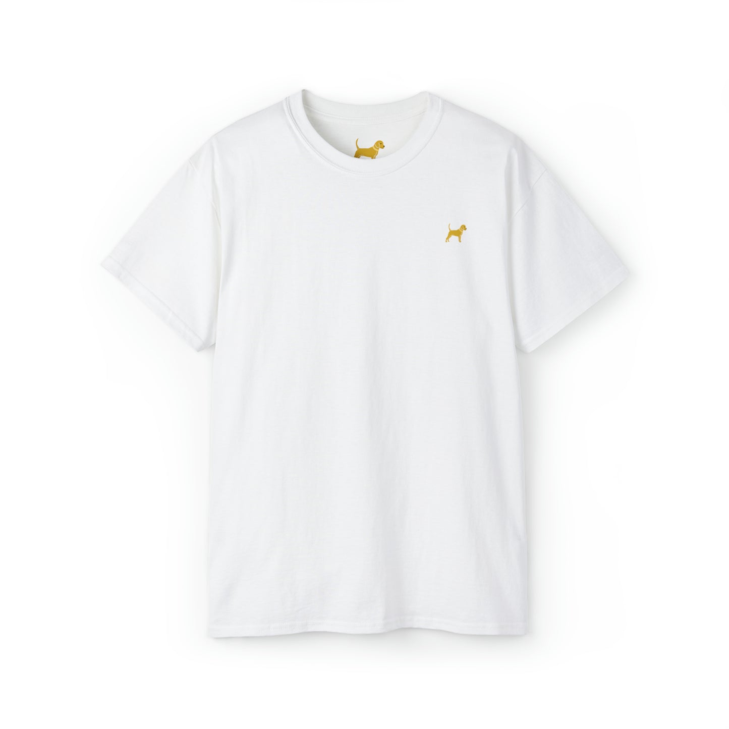 Unleashed Life Little Yellow Dog Cotton Tee with Script