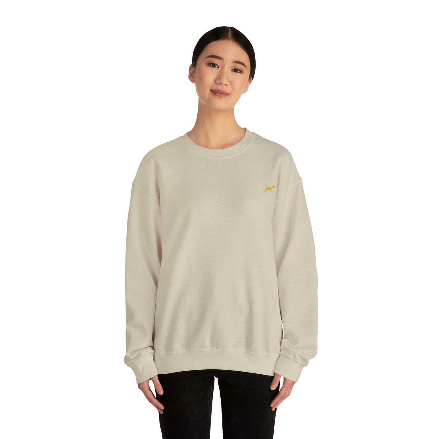 Unleashed Life Little Yellow Dog Crewneck with Script
