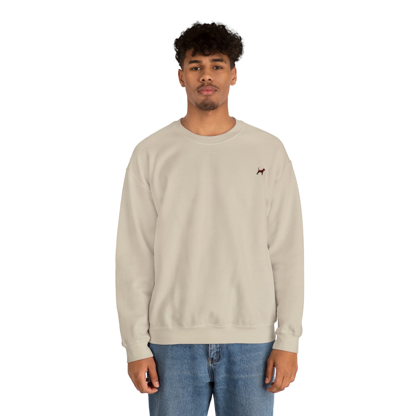 Unleashed Life Holiday Flannel Little Dog Crewneck