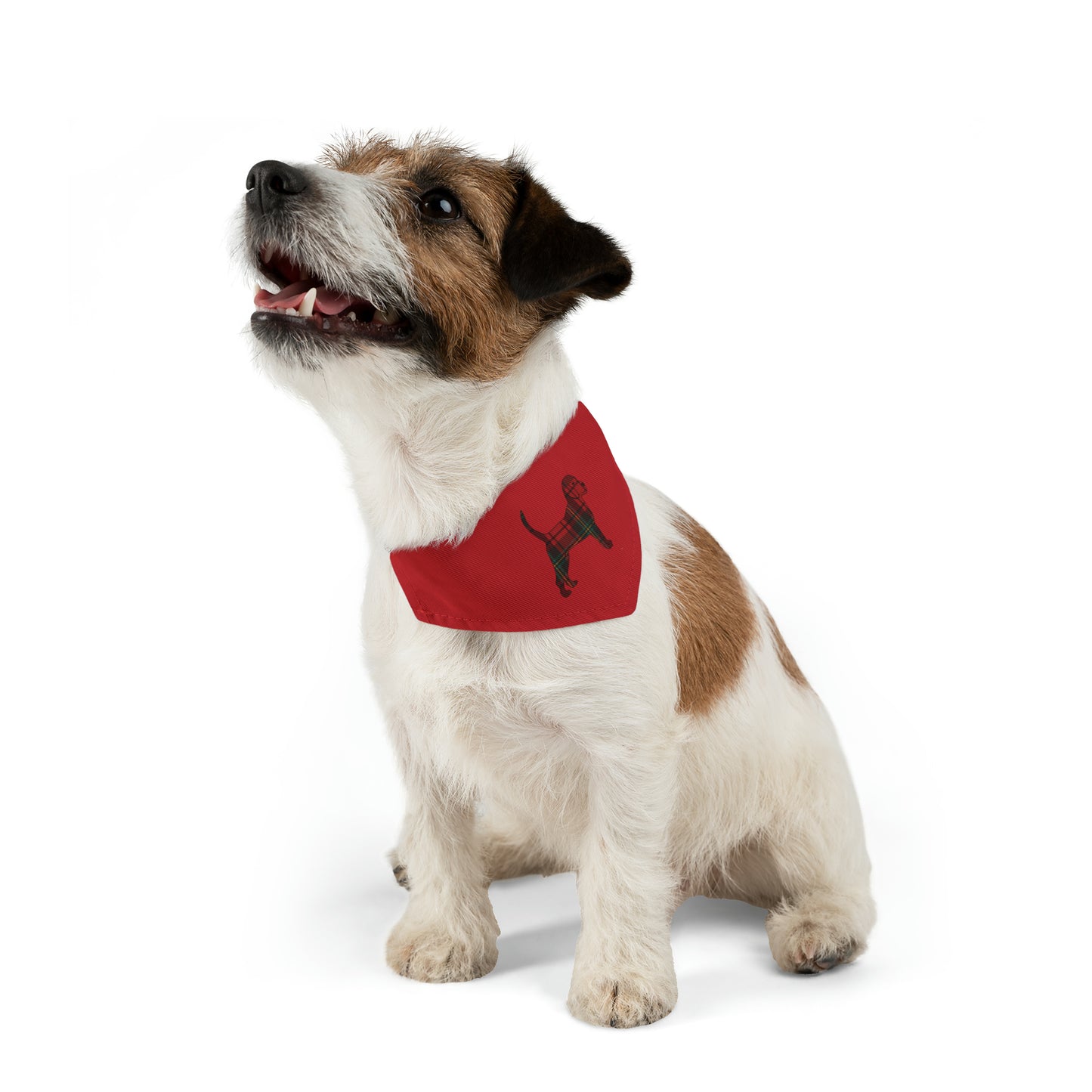 Unleashed Life Holiday Flannel Little Dog Pet Bandana Collar - Red