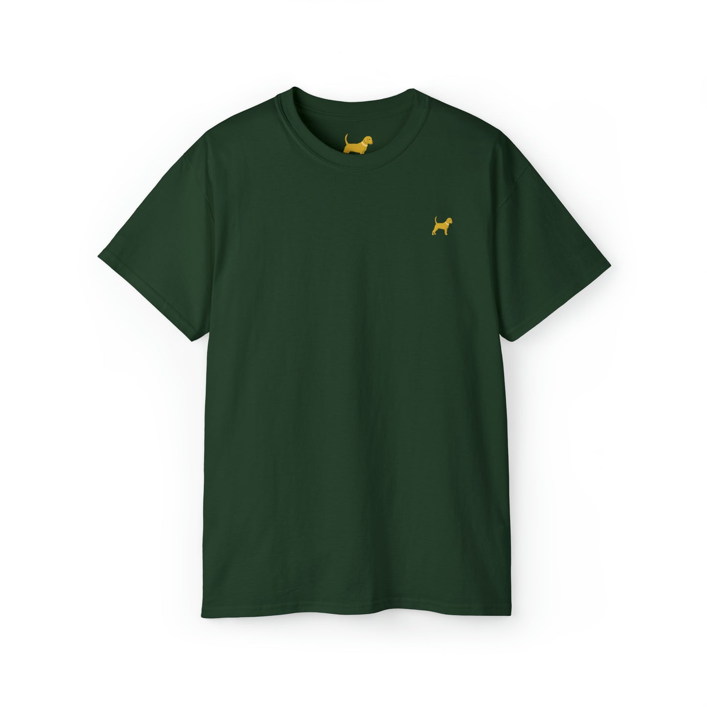 Unleashed Life Little Yellow Dog Cotton Tee with Script