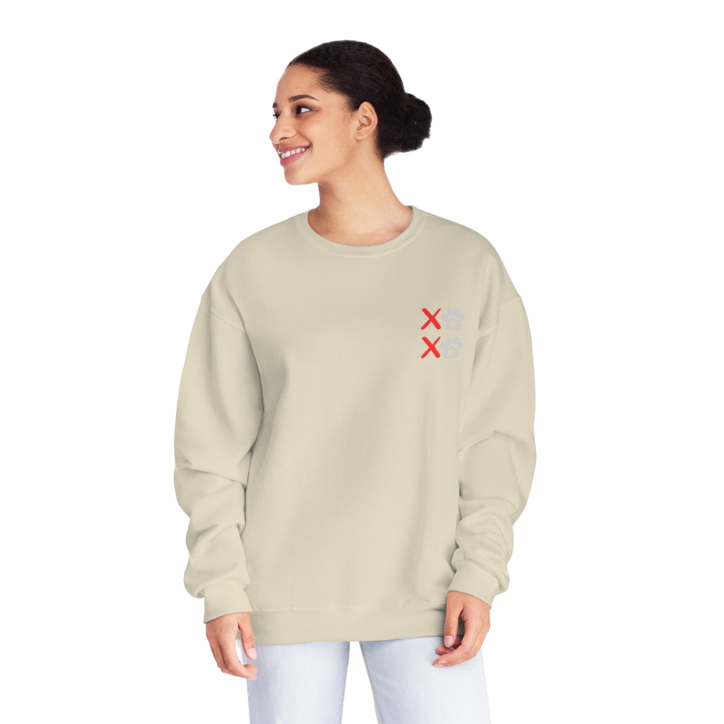 Unleashed Life XOXO Block NuBlend® Crewneck Sweatshirt