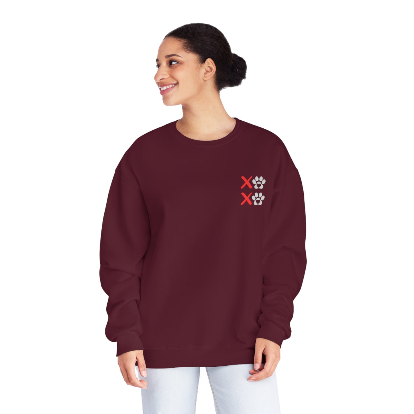Unleashed Life XOXO Block NuBlend® Crewneck Sweatshirt