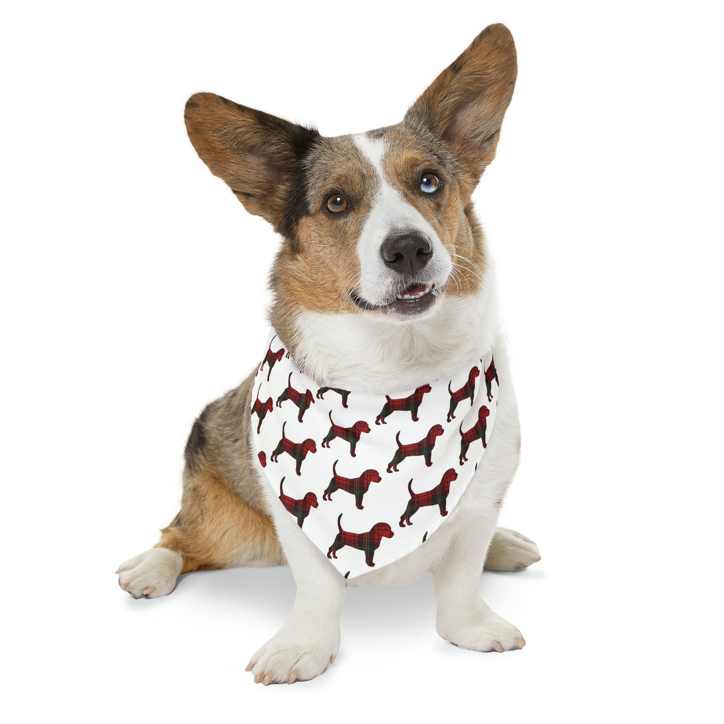 Unleashed Life Holiday Flannel Patterned Little Dog Pet Bandana Collar