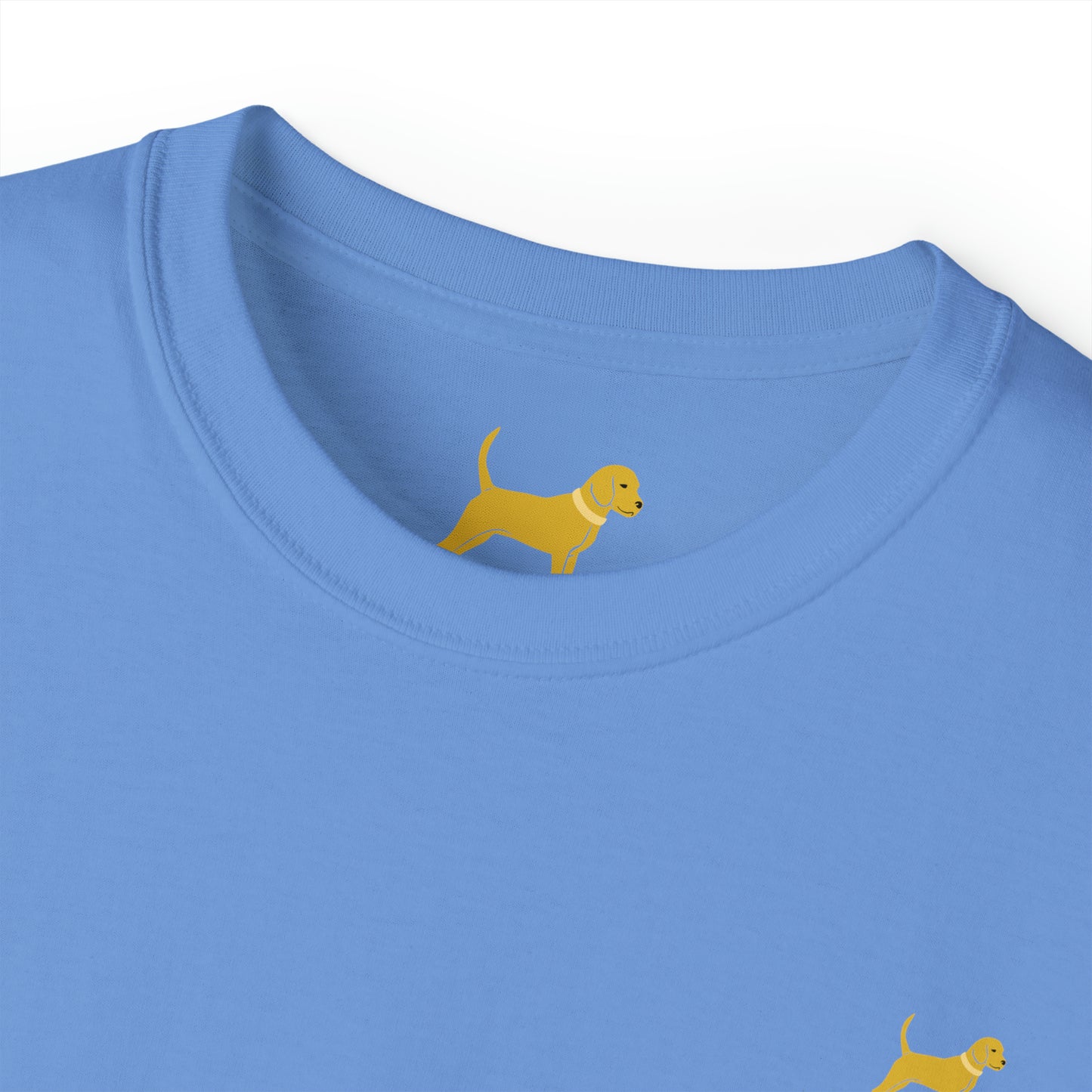 Unleashed Life Little Yellow Dog Cotton Tee with Script