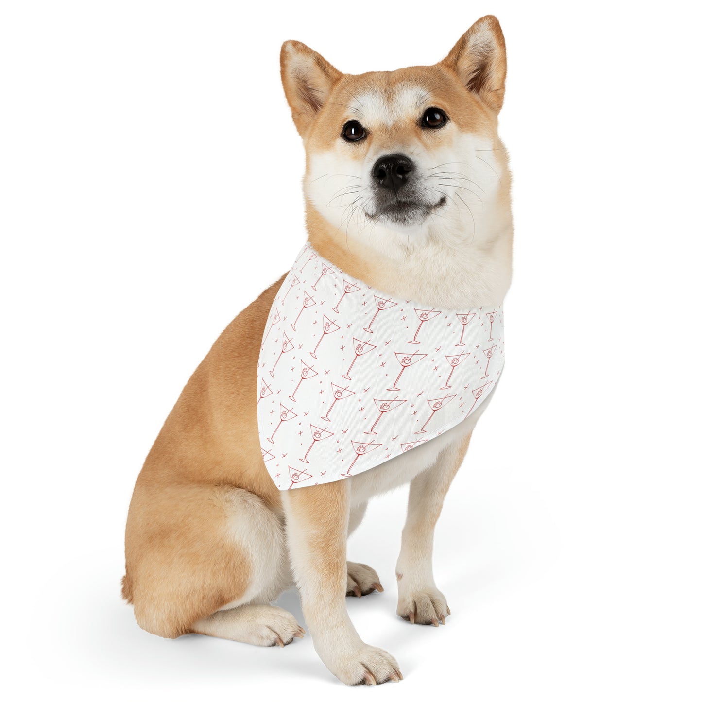 Unleashed Life Dog Martini Patterned Bandana