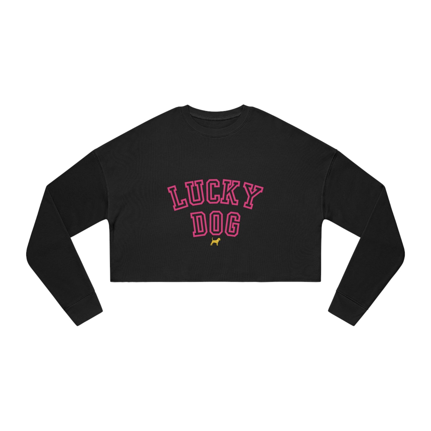 Unleashed Life Lucky Dog Women's Cropped Sweatshirt
