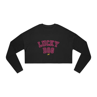 Unleashed Life Lucky Dog Women's Cropped Sweatshirt
