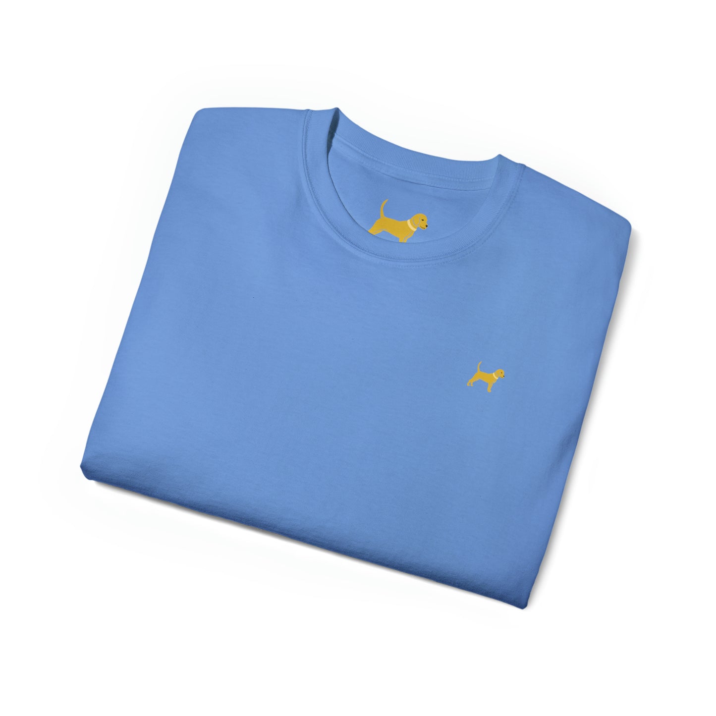 Unleashed Life Little Yellow Dog Cotton Tee with Script