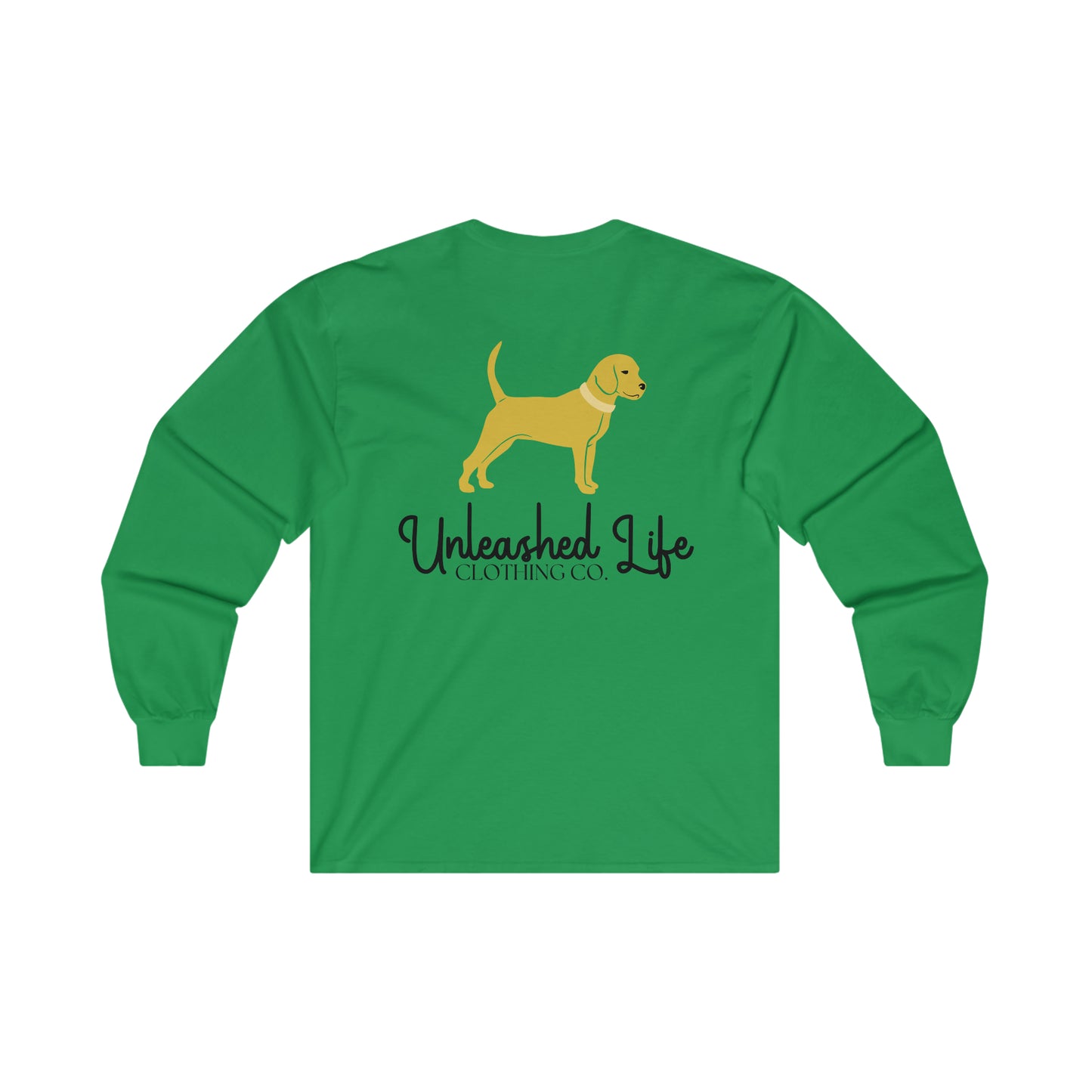 Unleashed Life Little Yellow Dog Long Sleeve with Script