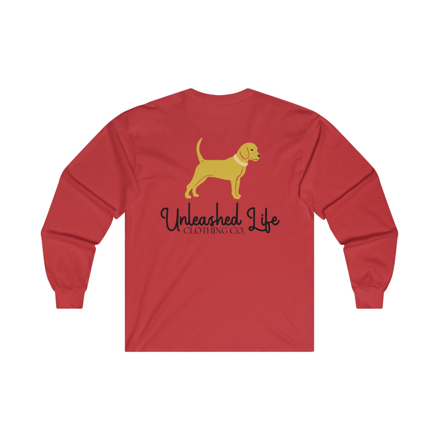 Unleashed Life Little Yellow Dog Long Sleeve with Script