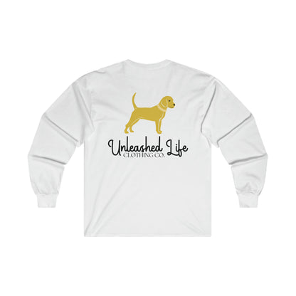 Unleashed Life Little Yellow Dog Long Sleeve with Script