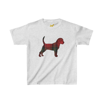 Unleashed Life Holiday Flannel Little Dog Kids Tee