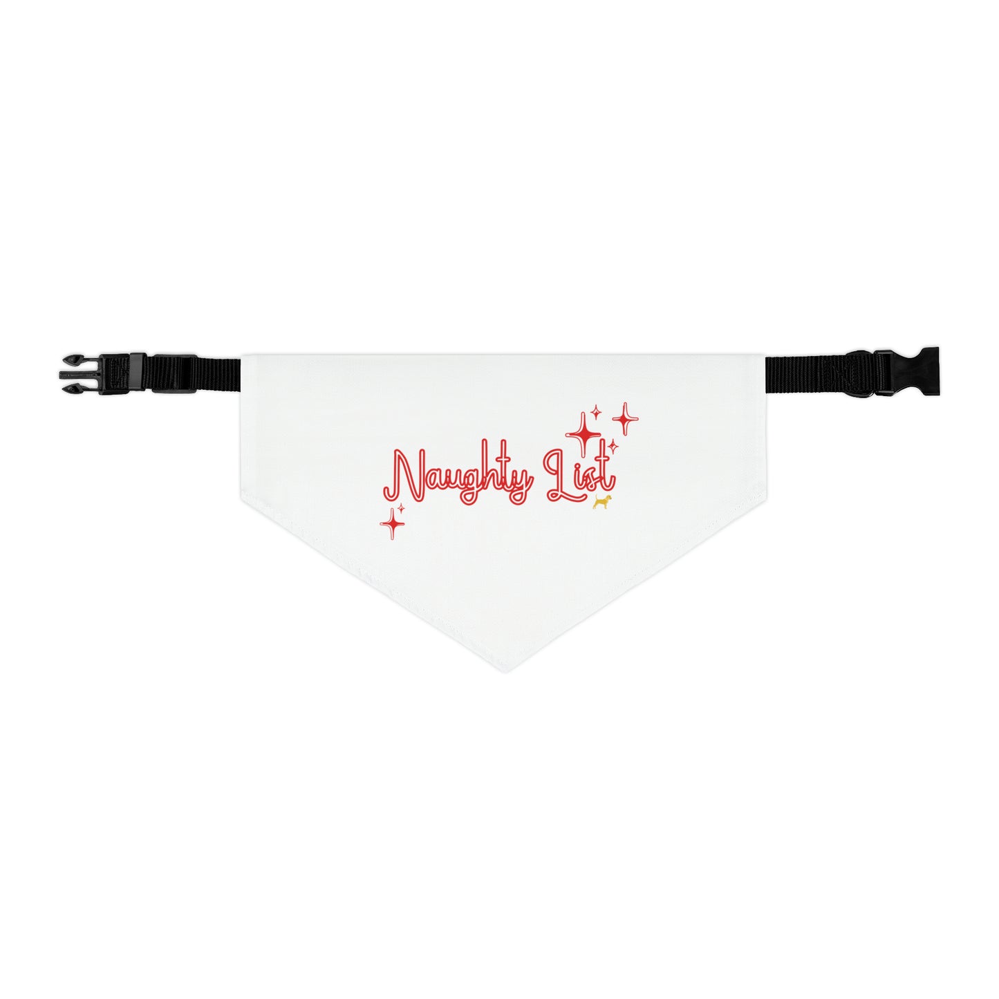 Unleashed Life "Naughty List" Pet Bandana Collar