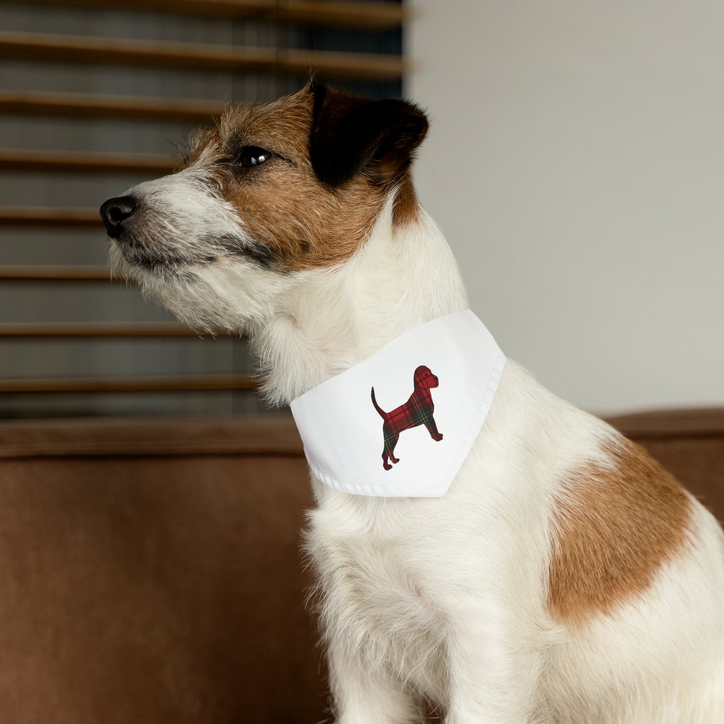 Unleashed Life Holiday Flannel Little Dog Pet Bandana Collar