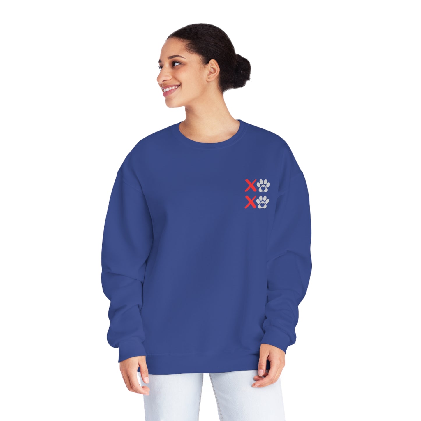 Unleashed Life XOXO Block NuBlend® Crewneck Sweatshirt