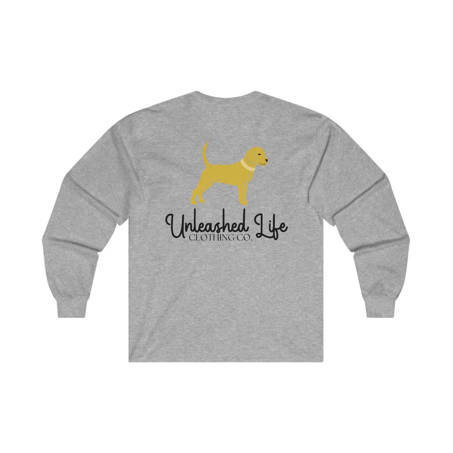 Unleashed Life Little Yellow Dog Long Sleeve with Script