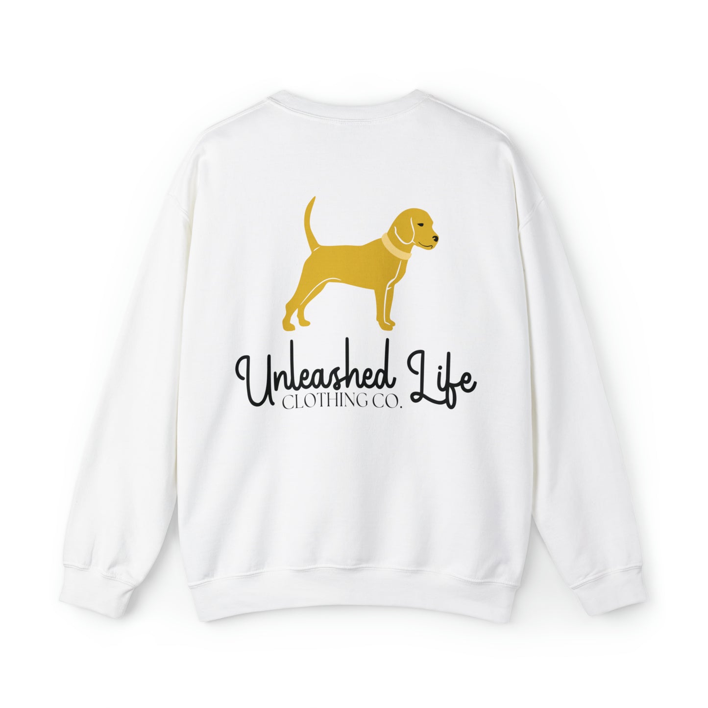 Unleashed Life Little Yellow Dog Crewneck with Script