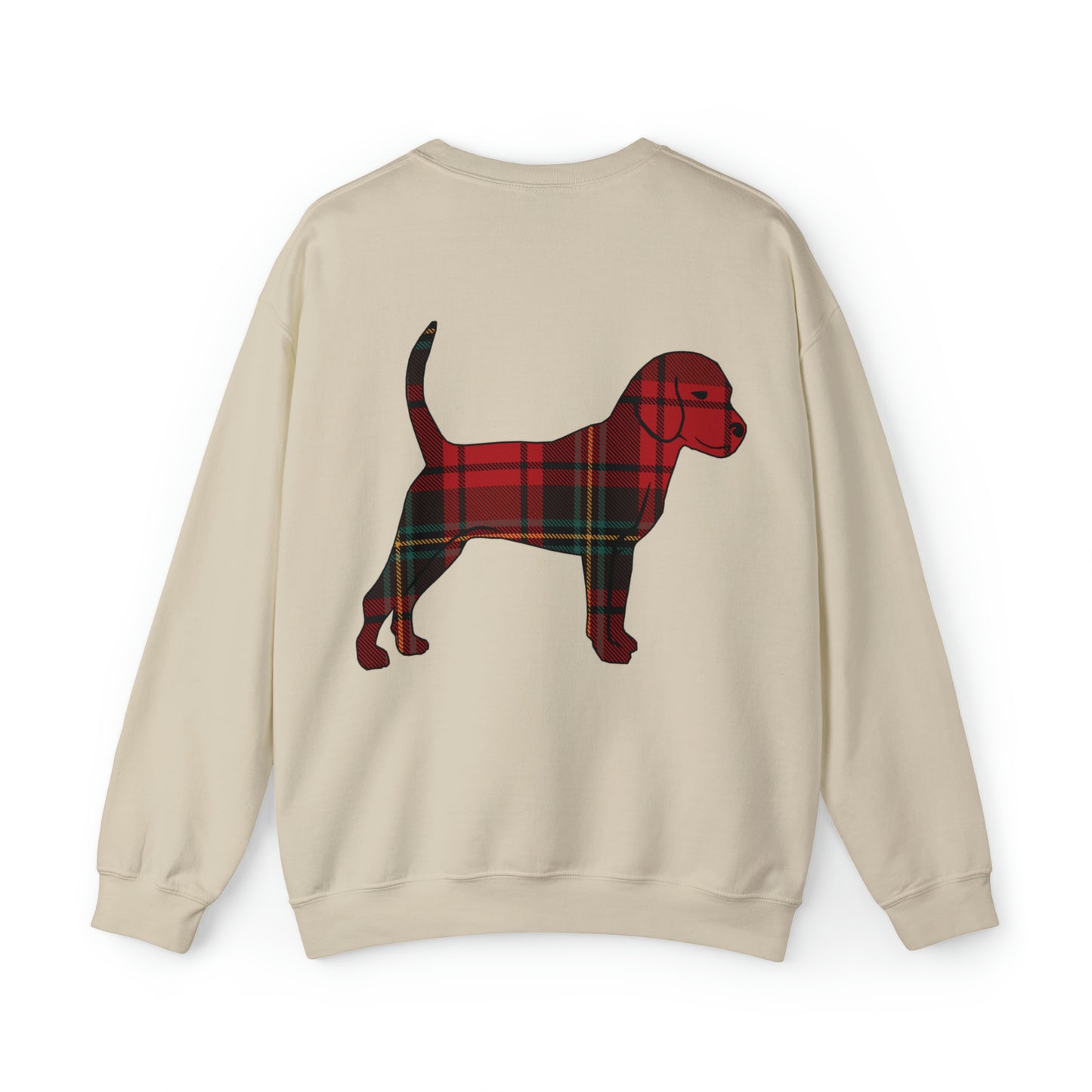 Unleashed Life Holiday Flannel Little Dog Crewneck