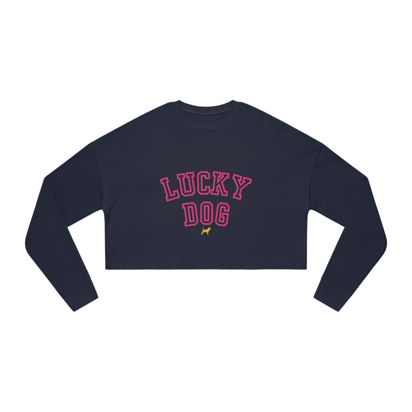 Unleashed Life Lucky Dog Women's Cropped Sweatshirt