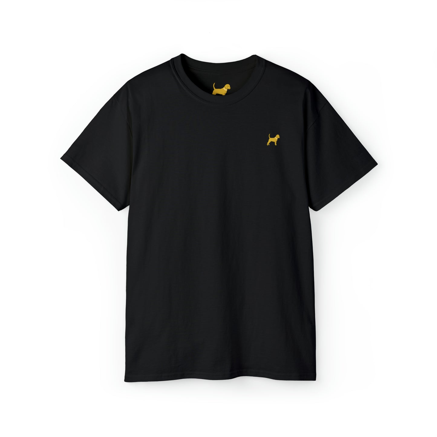Unleashed Life Little Yellow Dog Cotton Tee with Script
