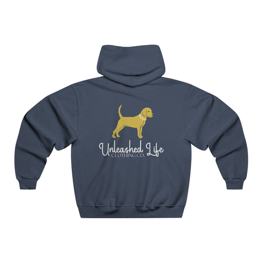 Unleashed Life Little Yellow Dog Hoodie with Script