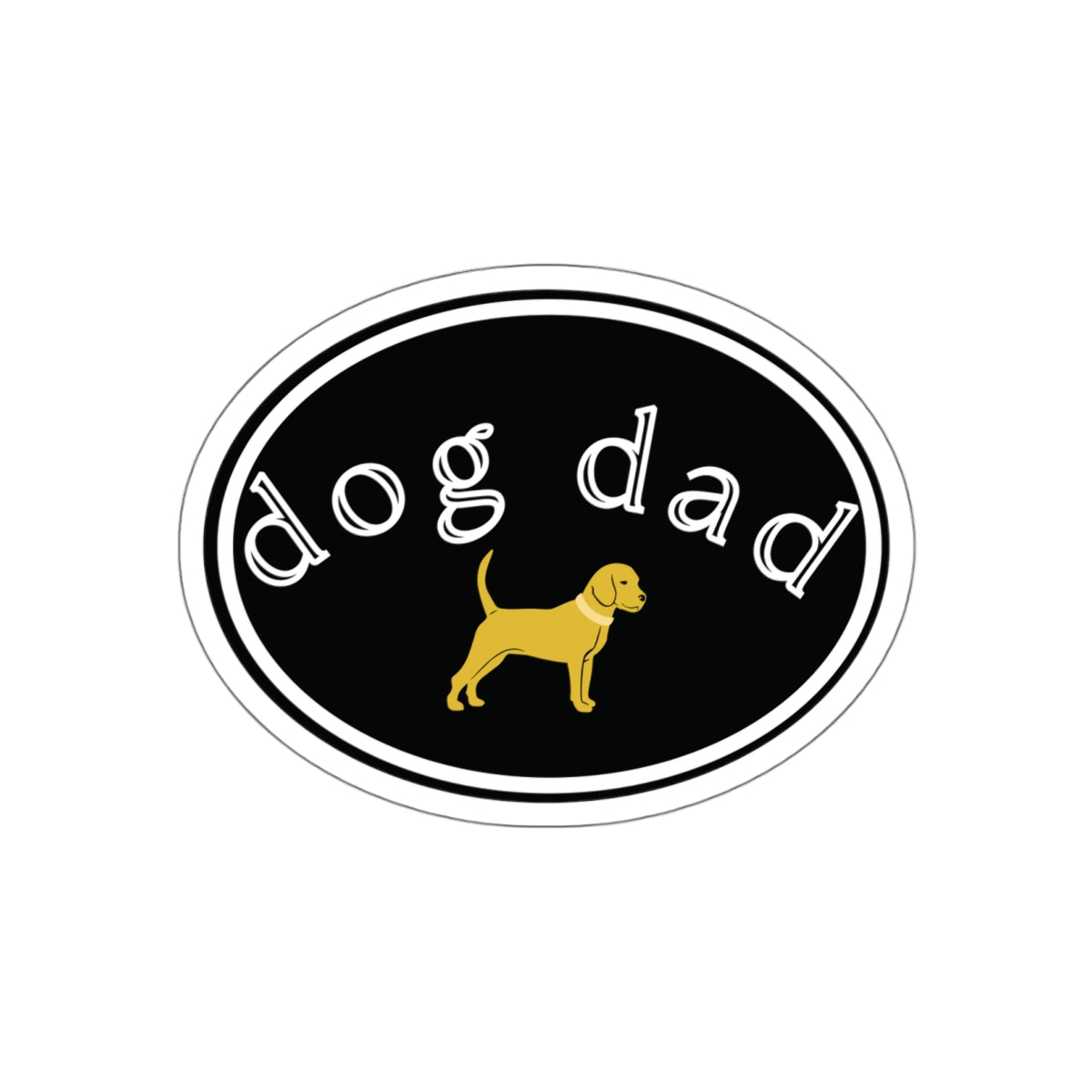 Unleashed Life Dog Dad Sticker