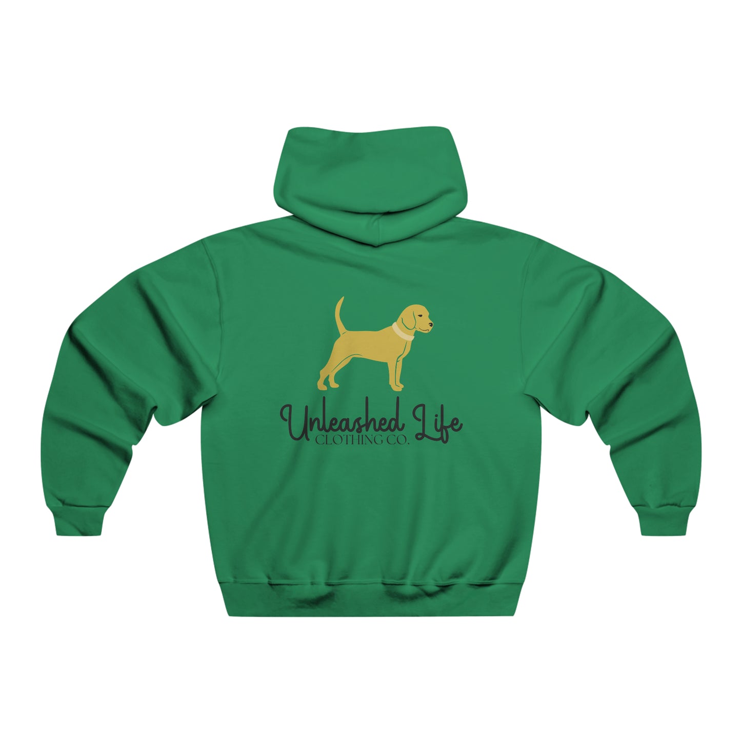 Unleashed Life Little Yellow Dog Hoodie with Script